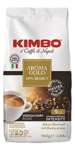 Kimbo Kaffee Espresso Aroma Gold 100% Arabica 1kg Bohnen