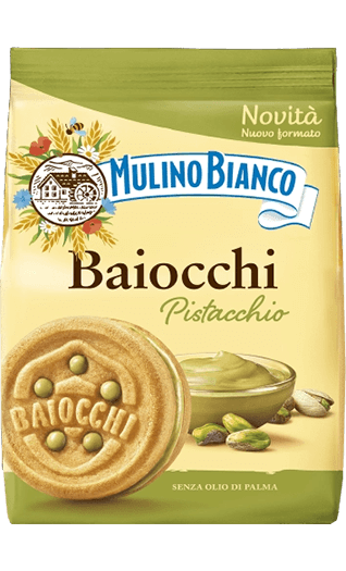 Mulino Bianco Gebäck Baiocchi Pistacchio 240g