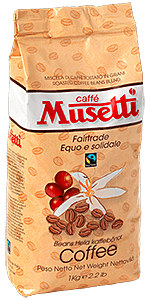 Musetti Kaffee Espresso Fair Trade 1kg Bohnen